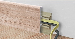 floor skirting board Rico Concept 80 Sequoia cream height 80 mm depth mm