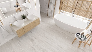 quartz vinyl tile Oak Arctic laminate