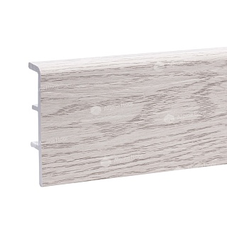floor skirting board Rico Concept 80 Ash Arctic height 80 mm depth mm