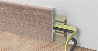 floor skirting board Rico Concept 80 Cherry Hamilton height 80 mm depth mm