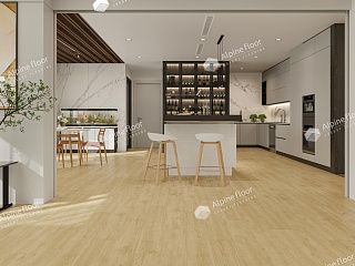 quartz vinyl tile OAK CREAM laminate