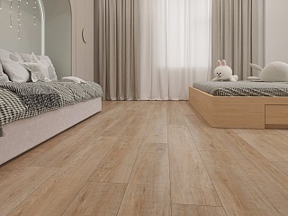 quartz vinyl tile Oak Amber laminate