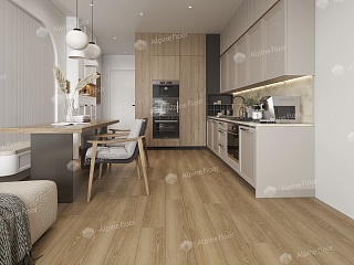quartz vinyl tile Oak Santana laminate