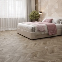 Image of Natural Bleached Chevron Oak