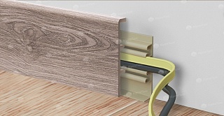 floor skirting board Rico Concept 80 Oak ginger height 80 mm depth mm