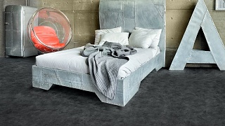 quartz Vinyl Tile Chipped Obsidian Laminate