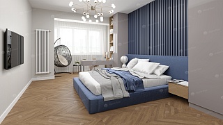 quartz vinyl tile FRENCH HERRINGBONE laminate