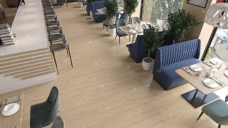 quartz vinyl tile Oak Vanilla laminate