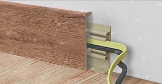 floor skirting board Rico Concept 80 Cedar bourbon height 80 mm depth mm