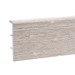floor skirting board Rico Concept 80 Oak Latte height 80 mm depth mm