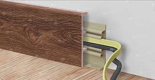 floor skirting board Rico Concept 80 Almond oak height 80 mm depth mm