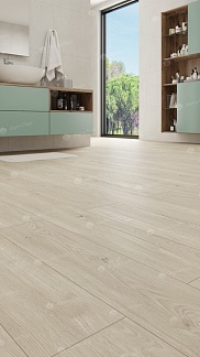 quartz vinyl tile Sequoia Grey laminate