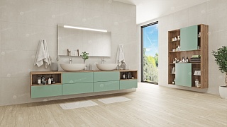 quartz vinyl tile Sequoia Grey laminate
